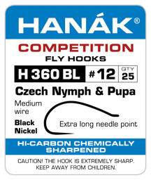 Zeige Details für HANAK CZECH NYMPH PUPA - BLACK NICKEL Bild von HANAK CZECH NYMPH PUPA - BLACK NICKEL