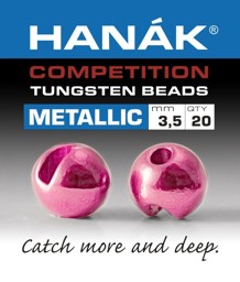 Bild von HANAK TUNGSTEN BEADS METALLIC + LIGHT PINK