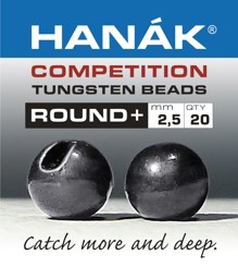 Bild von HANAK TUNGSTEN BEADS ROUND + BLACK NICKEL