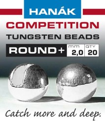 Picture of HANAK TUNGSTEN BEADS ROUND + SILVER