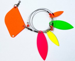 Immagine di HB-LURES KONVOI LIGHT 4BL. MINI ORANGE FLUO/UV