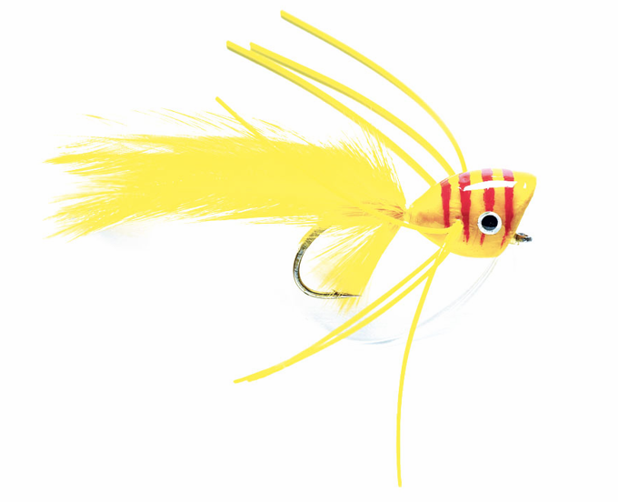 Picture of STREAMER BASS POPPER YELLOW & RED