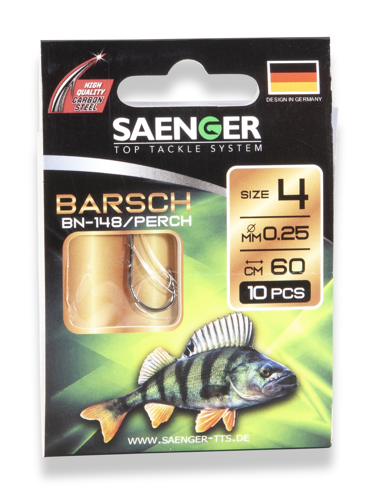 FUNFISH Fischereiartikel. SAENGER BARSCH HAKEN 10Stk. 60cm BN-145