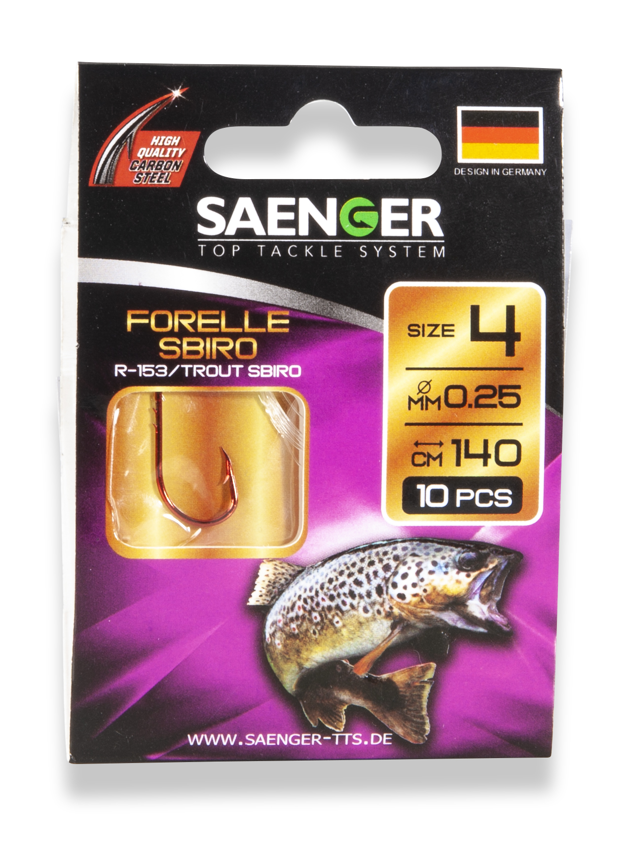 Picture of SAENGER FORELLE SPIRO HAKEN 10Stk. 140cm R-153