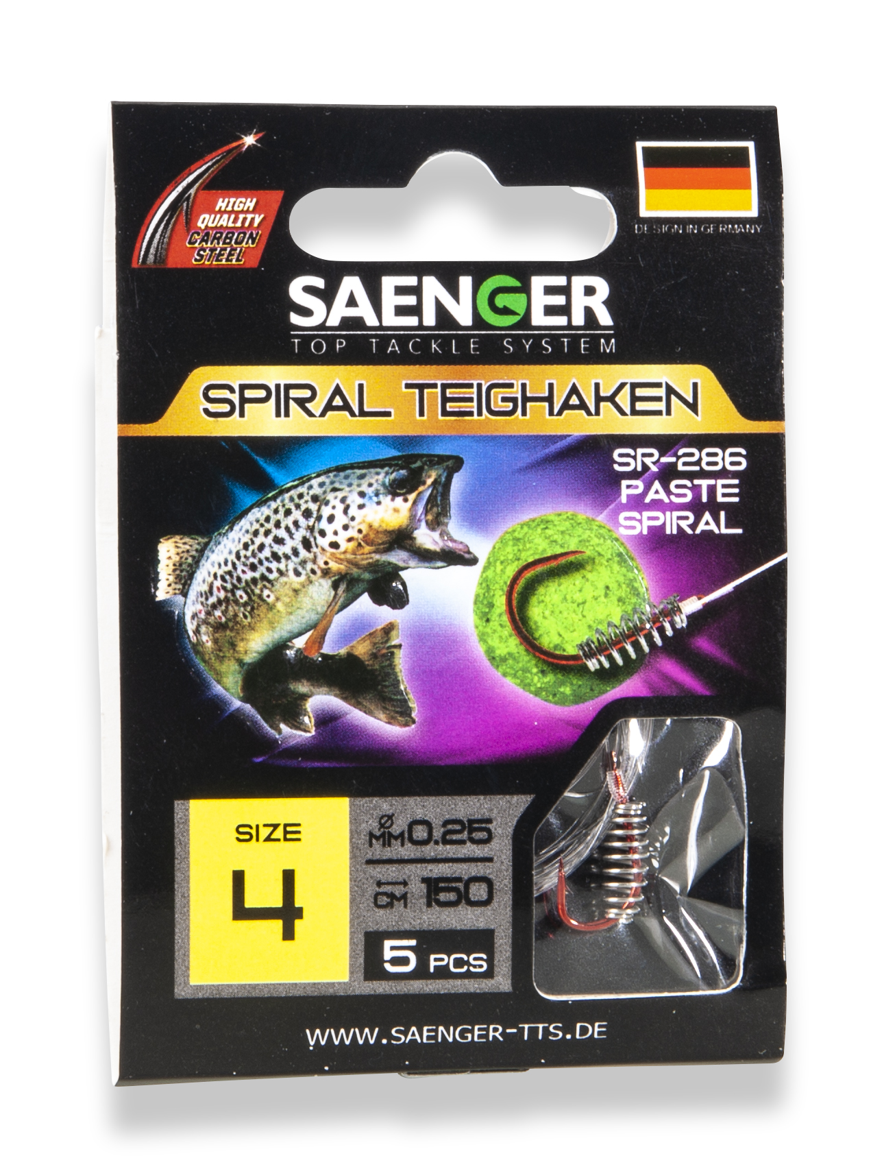 Picture of SAENGER TEIGSPIRALHAKEN 5Stk. 150cm SR-286