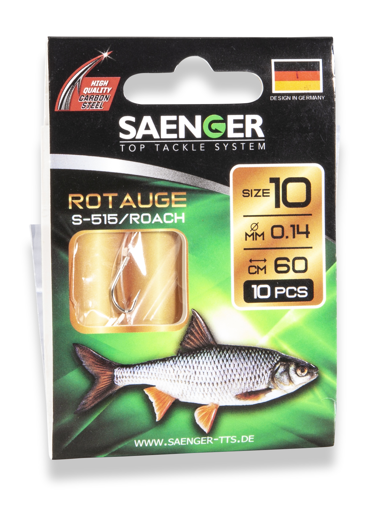 Bild von SAENGER ROTAUGE HAKEN 10Stk. 60cm S-515