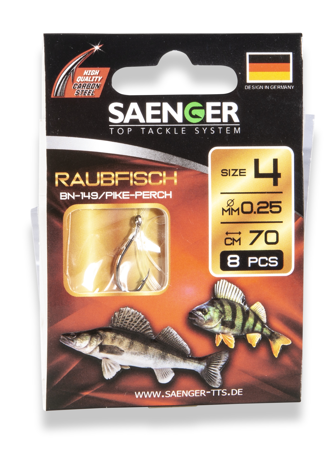 Bild von SAENGER RAUBFISCH HAKEN 8Stk. 70cm BN-149