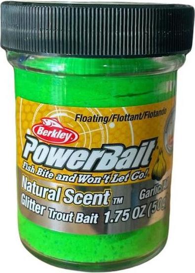 Bild von BERKLEY POWERBAIT TRTBT GARLIC SPRING GREEN GLITTER