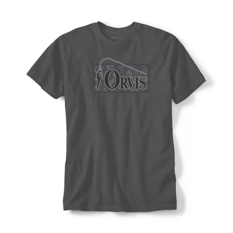 Picture of ORVIS BENT ROD BADGE TEE T-SHIRT GREY