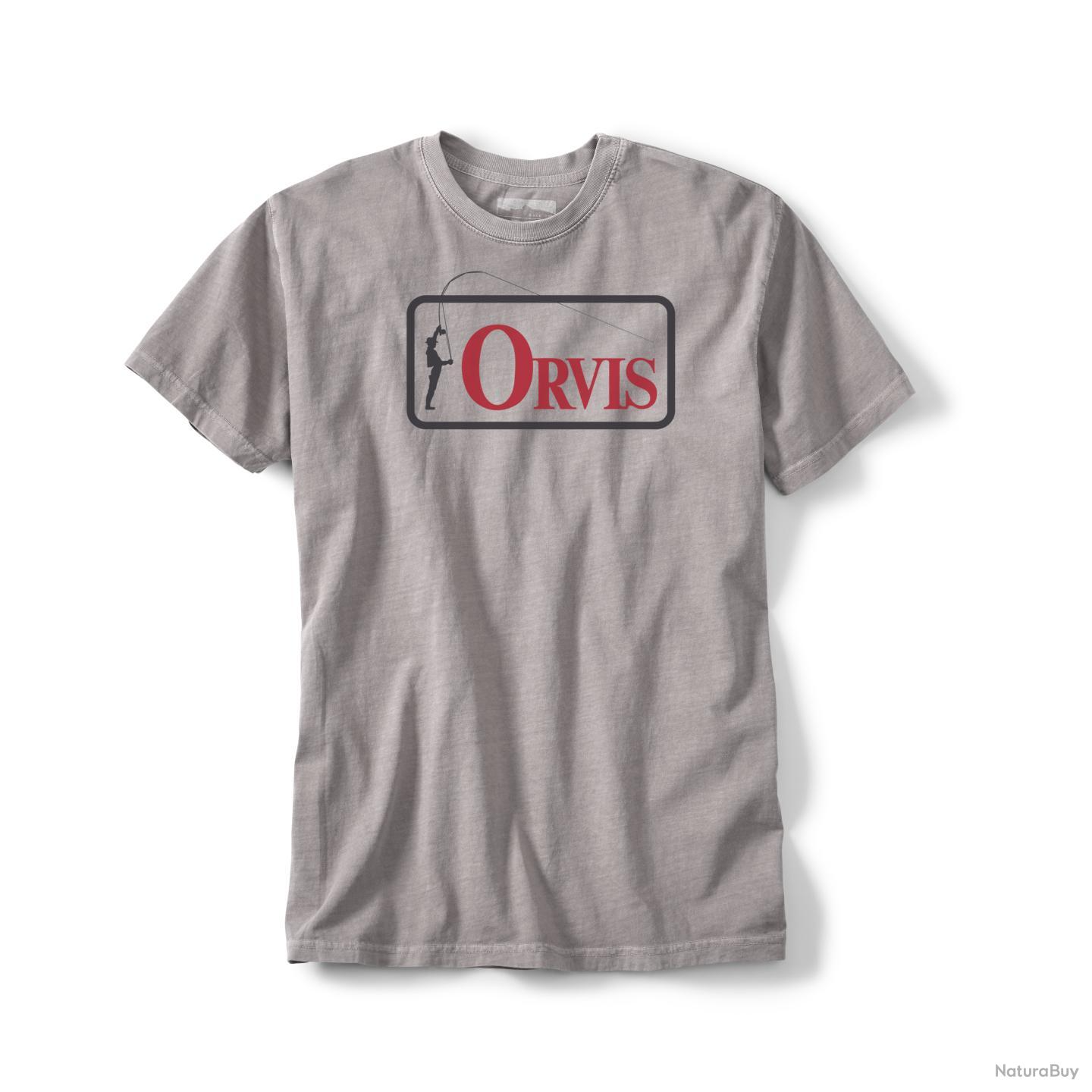 Picture of ORVIS BENT ROD BADGE TEE T-SHIRT GUNMETAL
