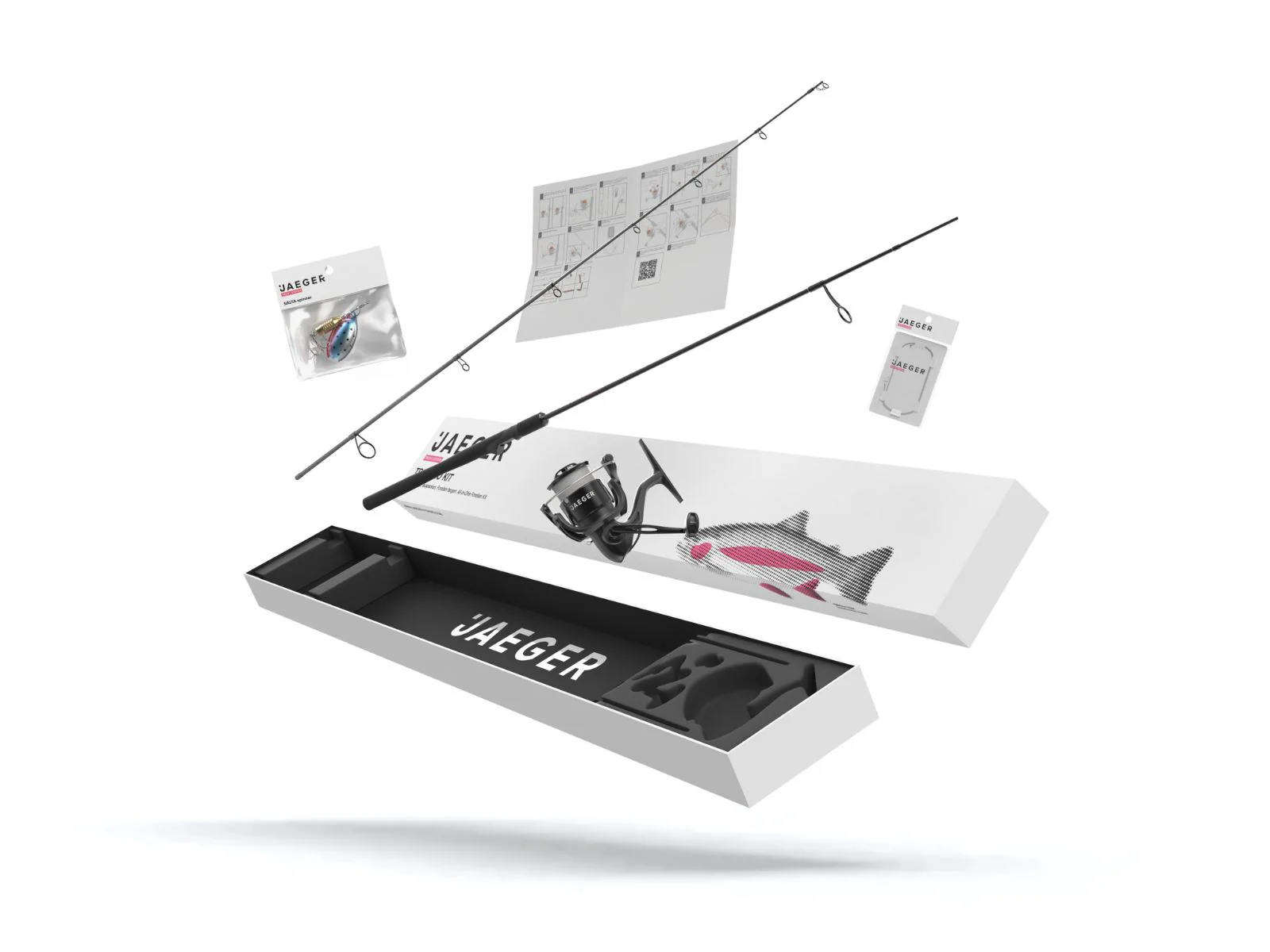 Immagine di JAEGER FISHING TROUT GO KIT 2 - FORELLE STARTER COMBO