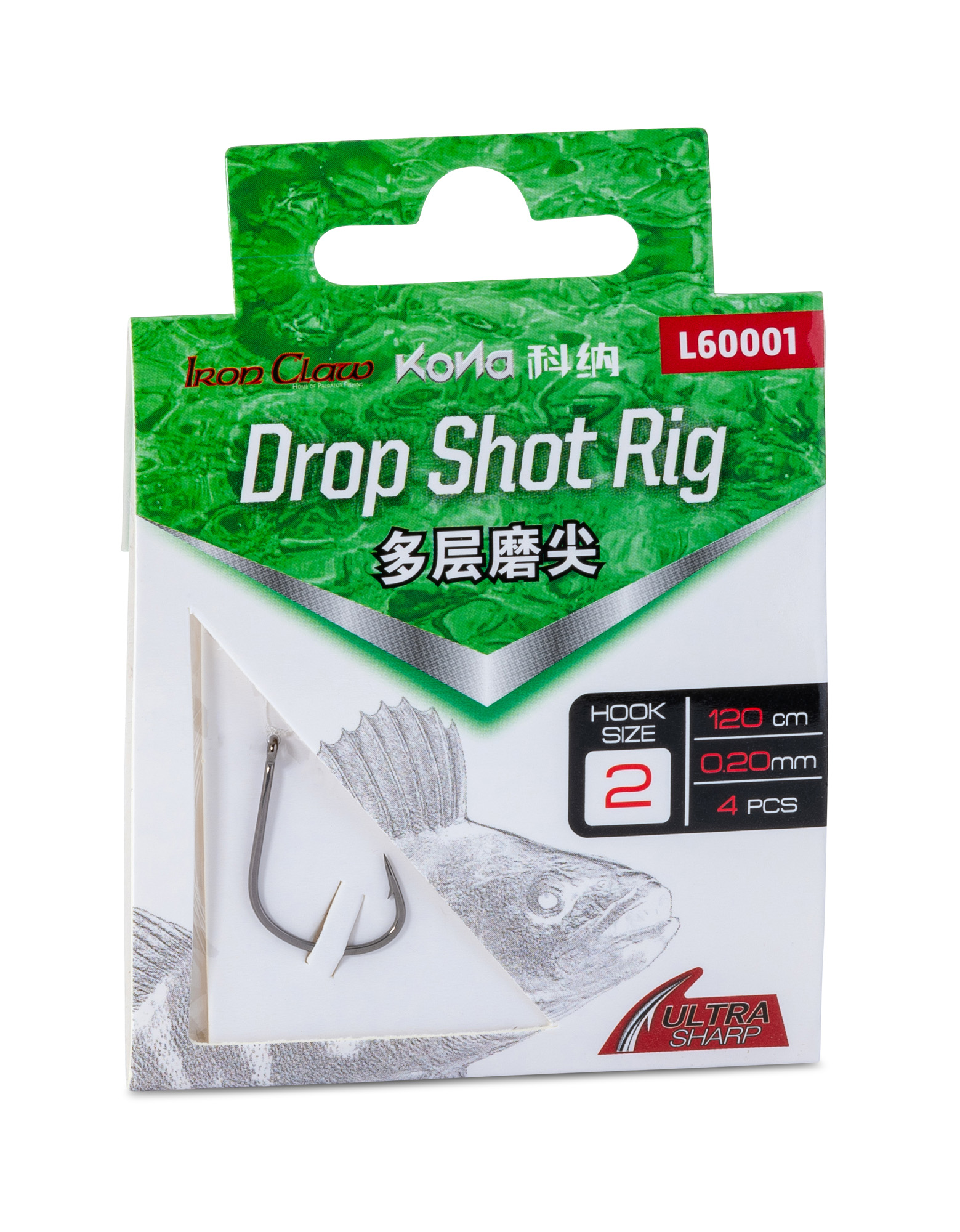 Bild von IRON CLAW KONA DROP SHOT RIG WAKY / DROP SHOT