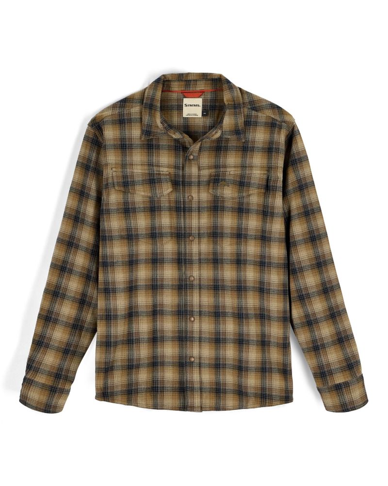 Bild von Simms Gallatin Flannel Shirt Kennebec Plaid: Stone
