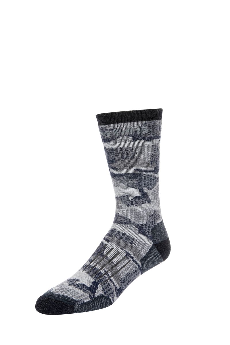 Bild von Simms Women's Merino Midweight Hiker Sock Hex Flo Camo Admiral M