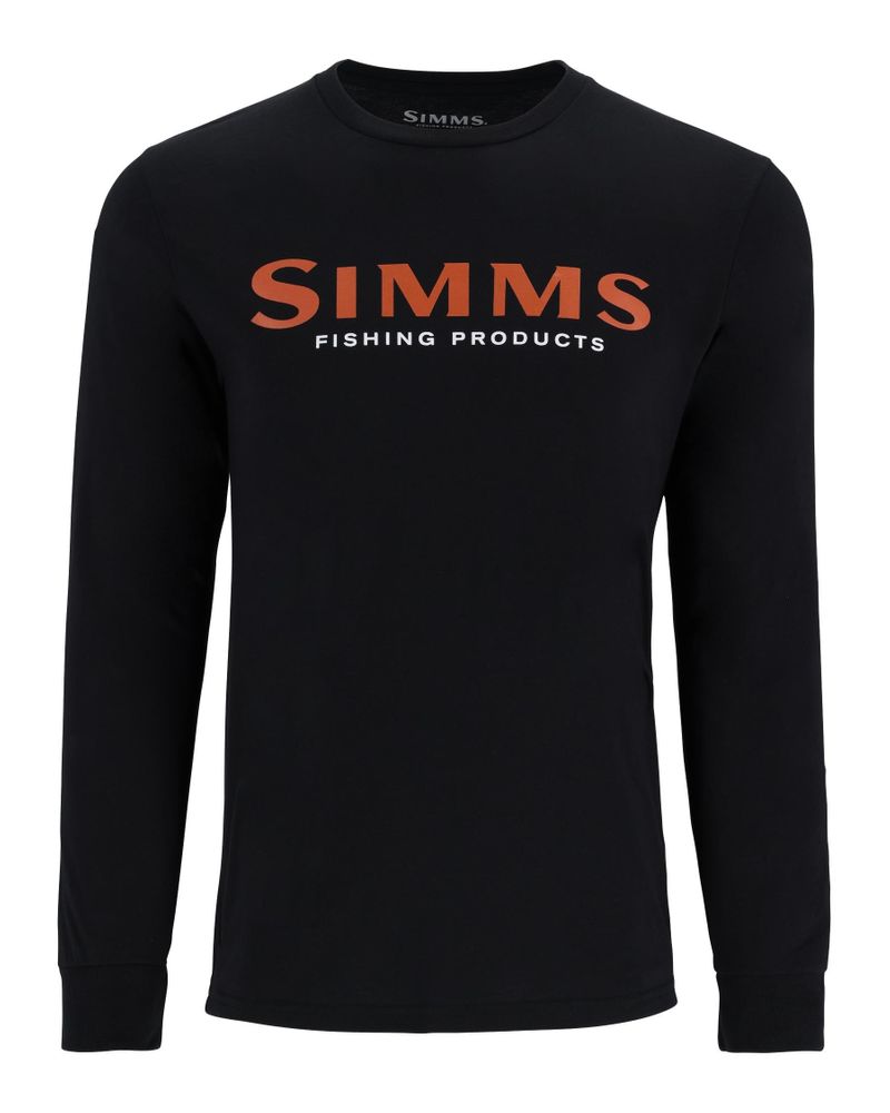 Bild von Simms Logo Shirt LS Jet Black
