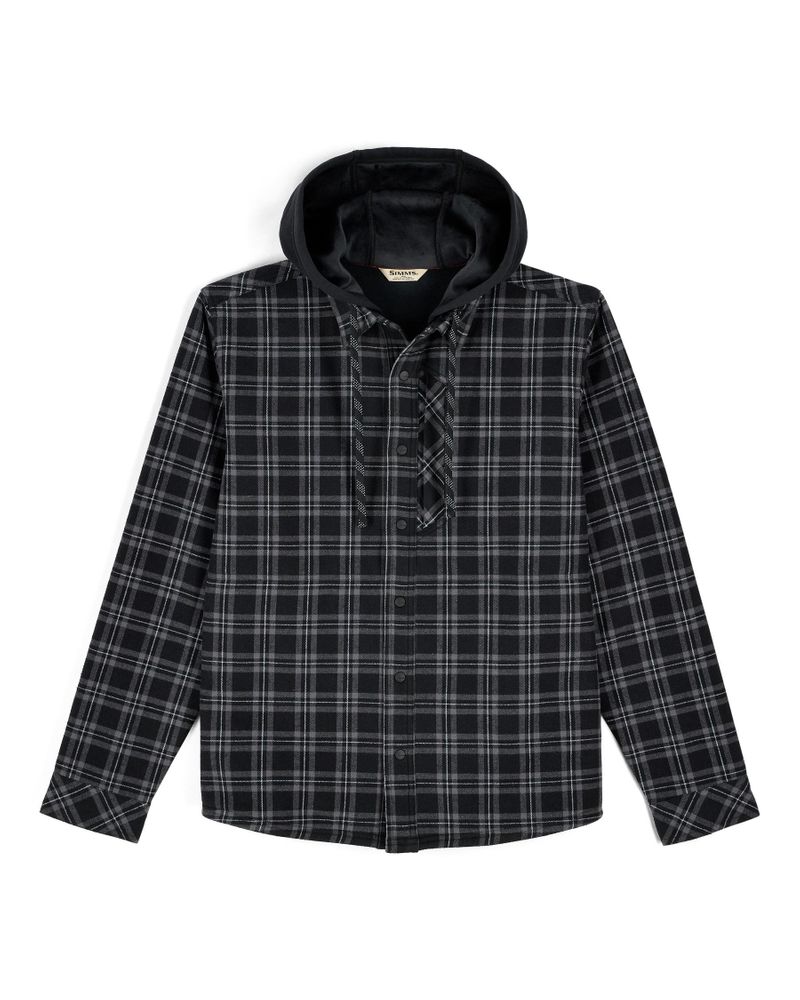 Bild von Simms Coldweather Hooded Shacket Wakemup Plaid: Black