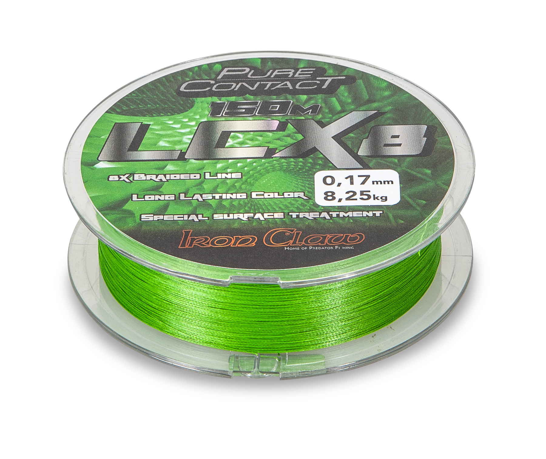 Bild von IRON CLAW Pure Contact LCX8 Green 150m
