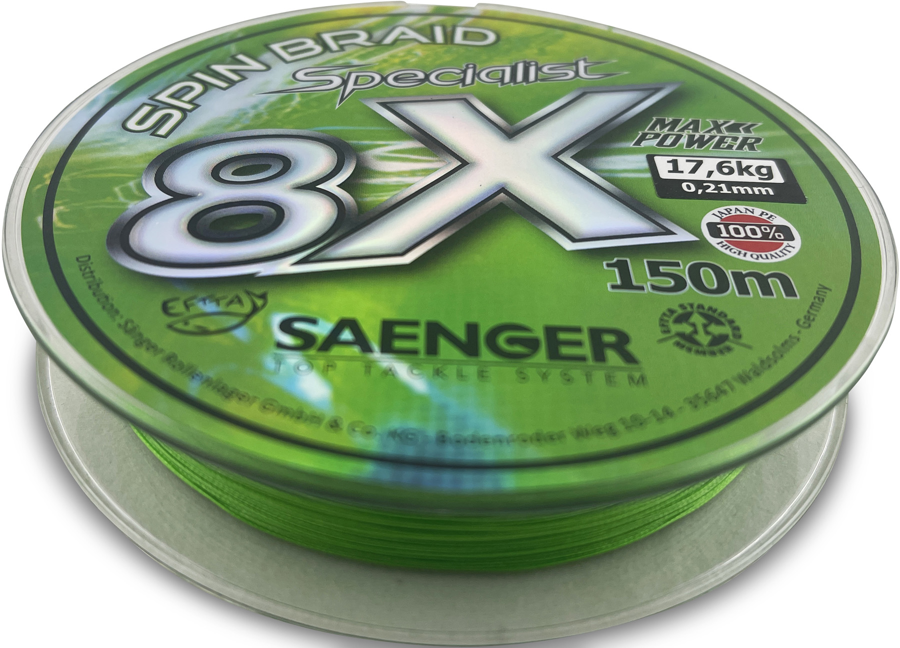 Bild von SAE 8 X Spec. Spin Fl.Green 150m 0,12mm/9,70kg