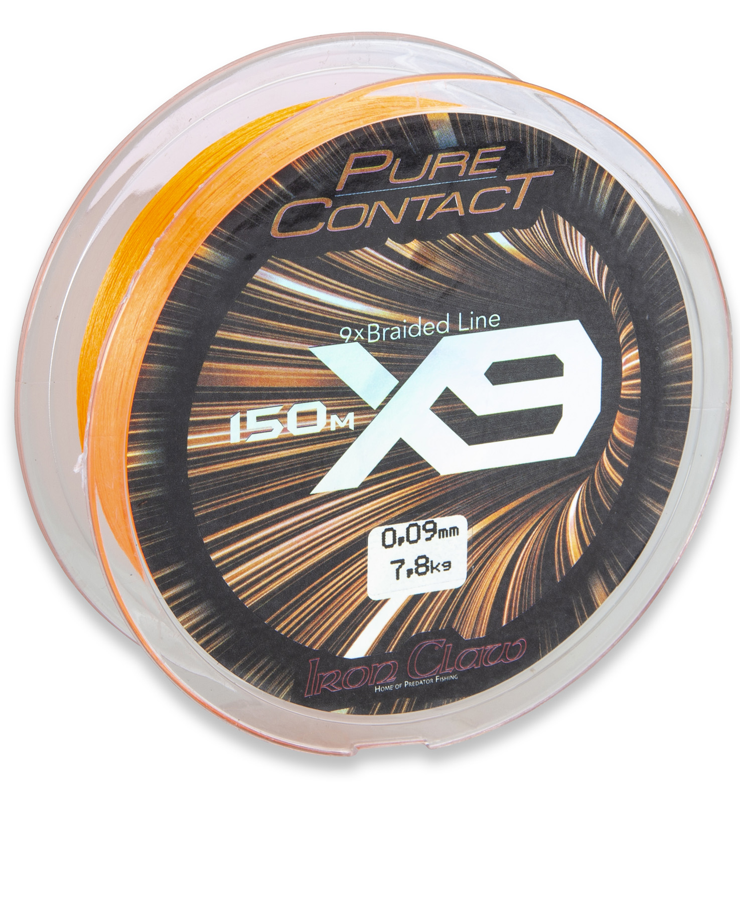 Bild von IRON CLAW Pure Contact X9 Orange 150m 0,24mm