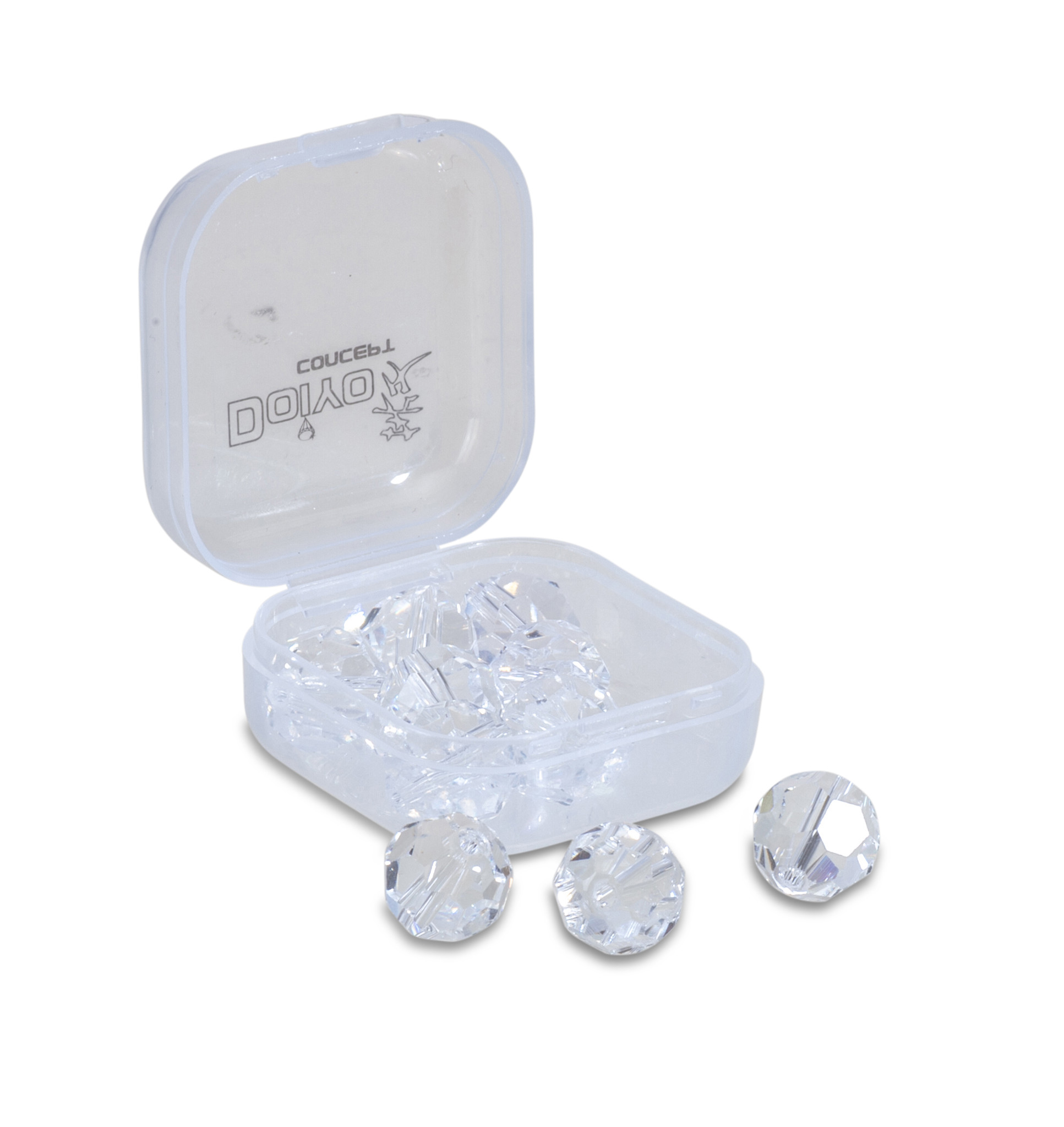Bild von S'zuki Faceted Glass Beads clear 6mm 10Stk.