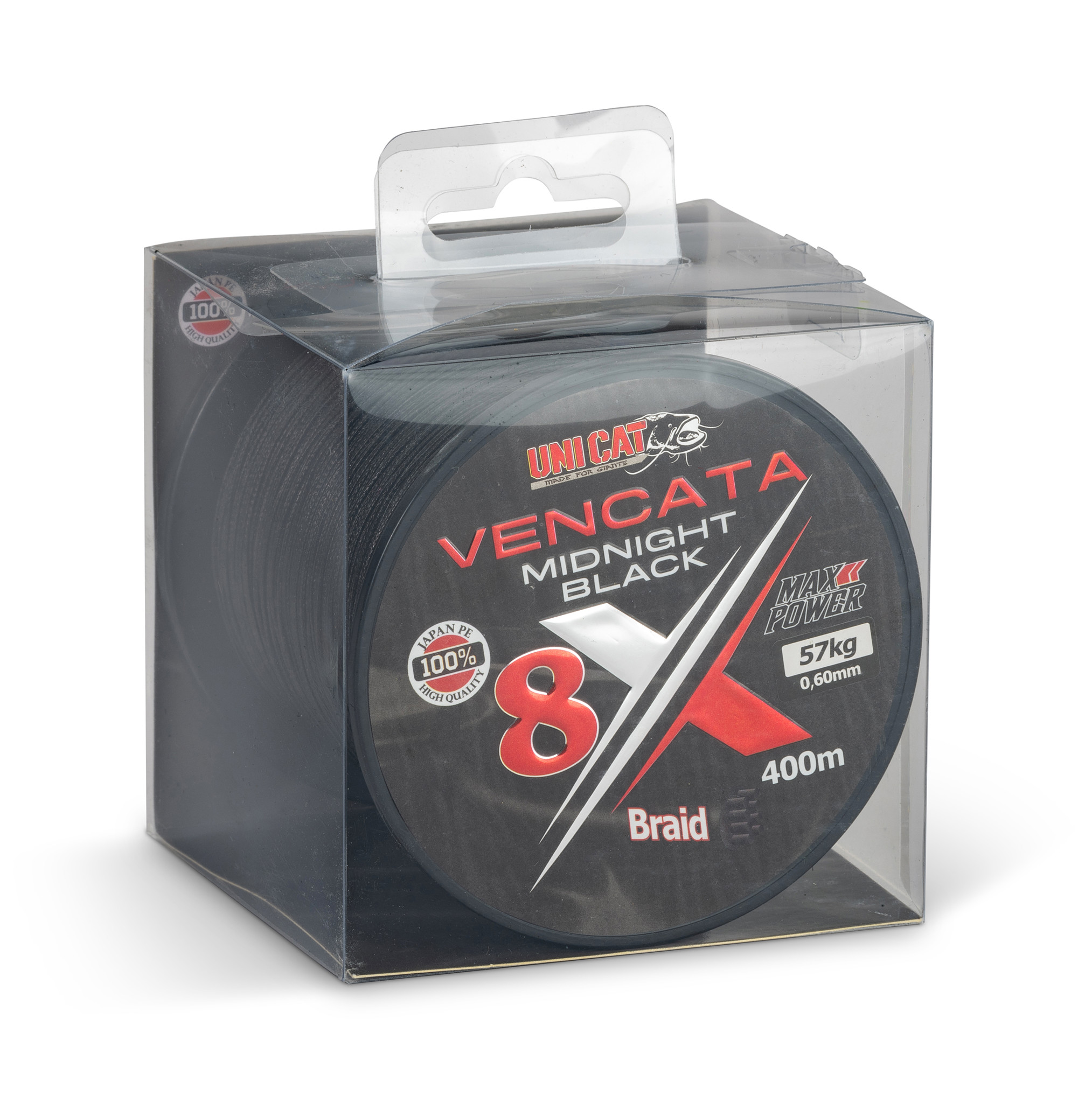 Bild von UNI CAT 8X Vencata Midnight Black 400m 0,50mm
