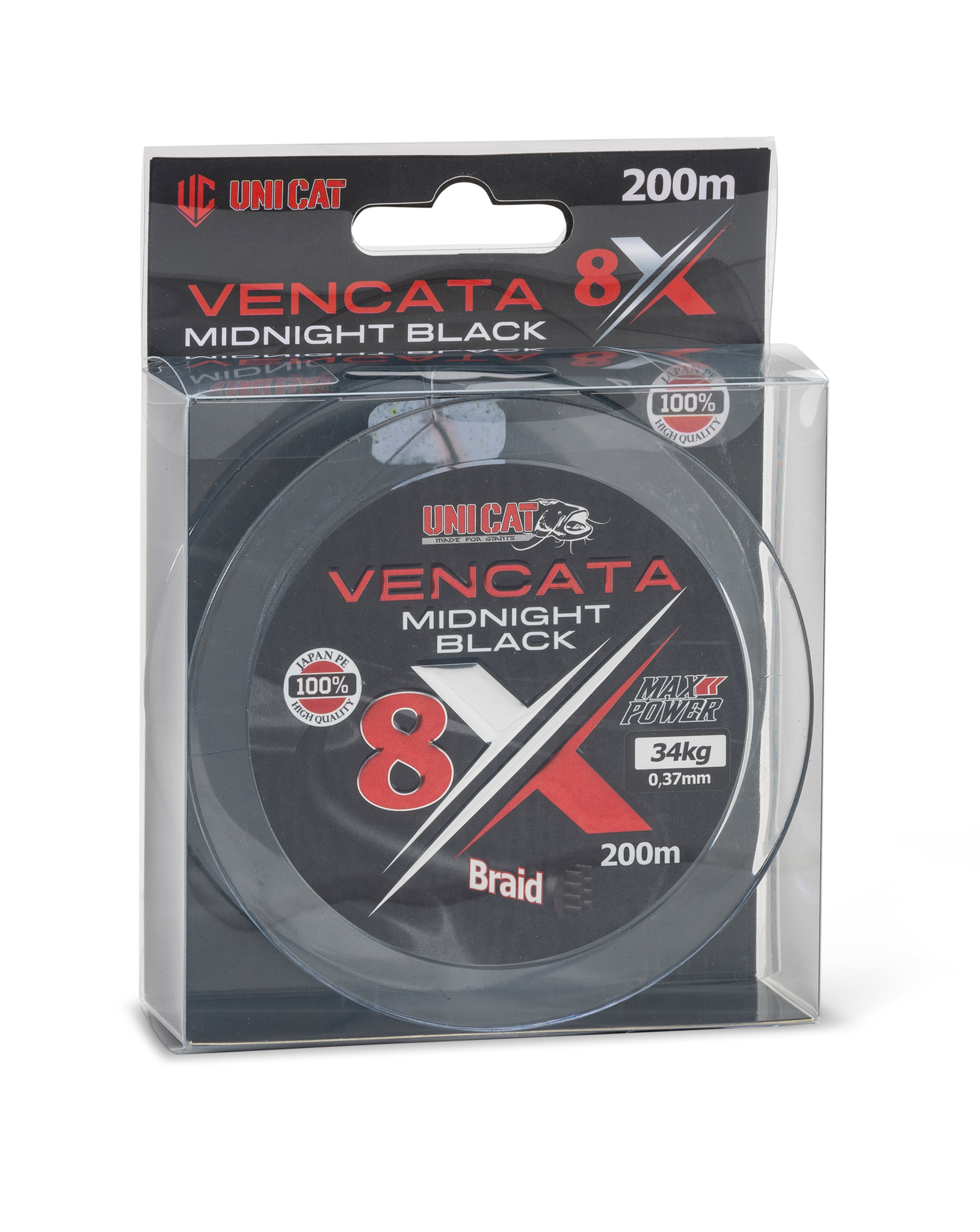 Bild von UNI CAT 8X Vencata Midnight Black 200m 0,50mm