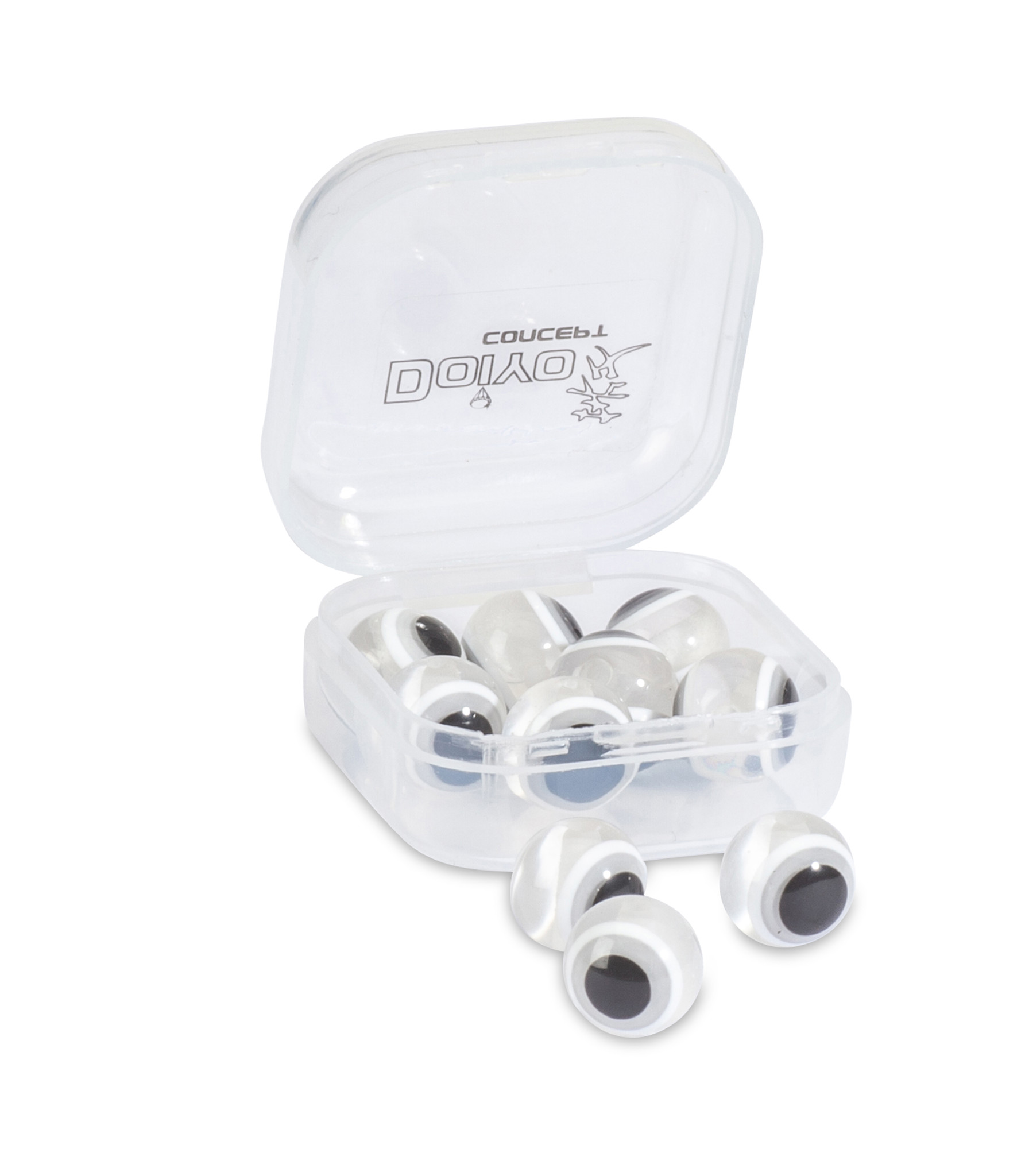 Bild von S'zuki Eyed Glass Beads 10mm White 10Stk.