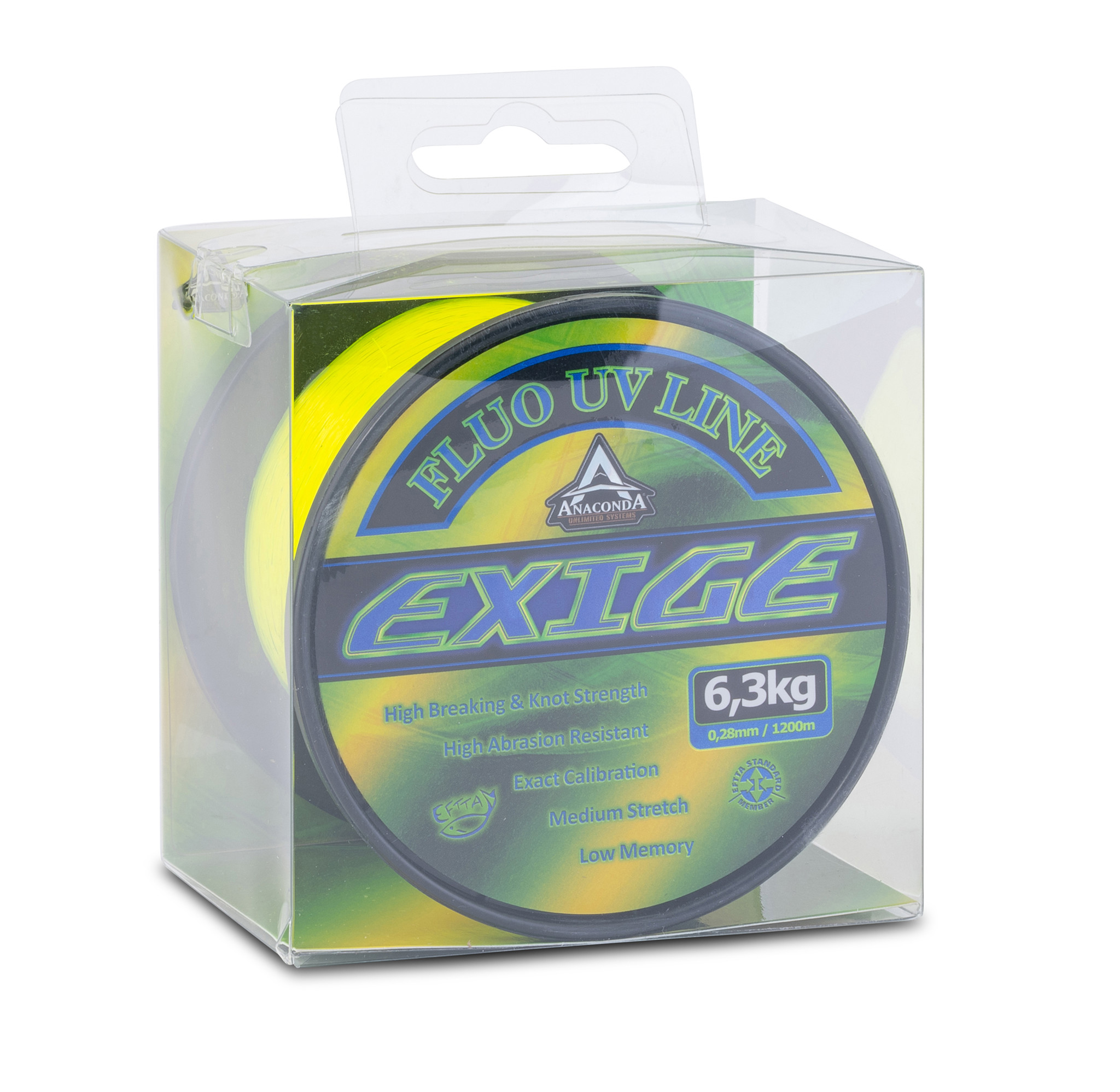Bild von ANACONDA Exige Fluo UV Carp Line 1200m 0,36mm