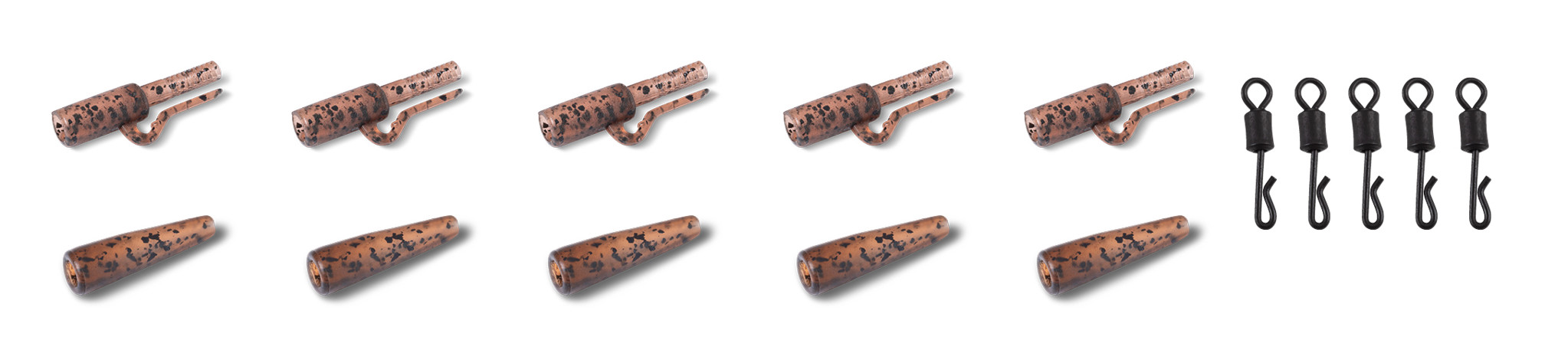 Bild von Jungle Brown QL Saftey Lead Clip Kit 5pcs.