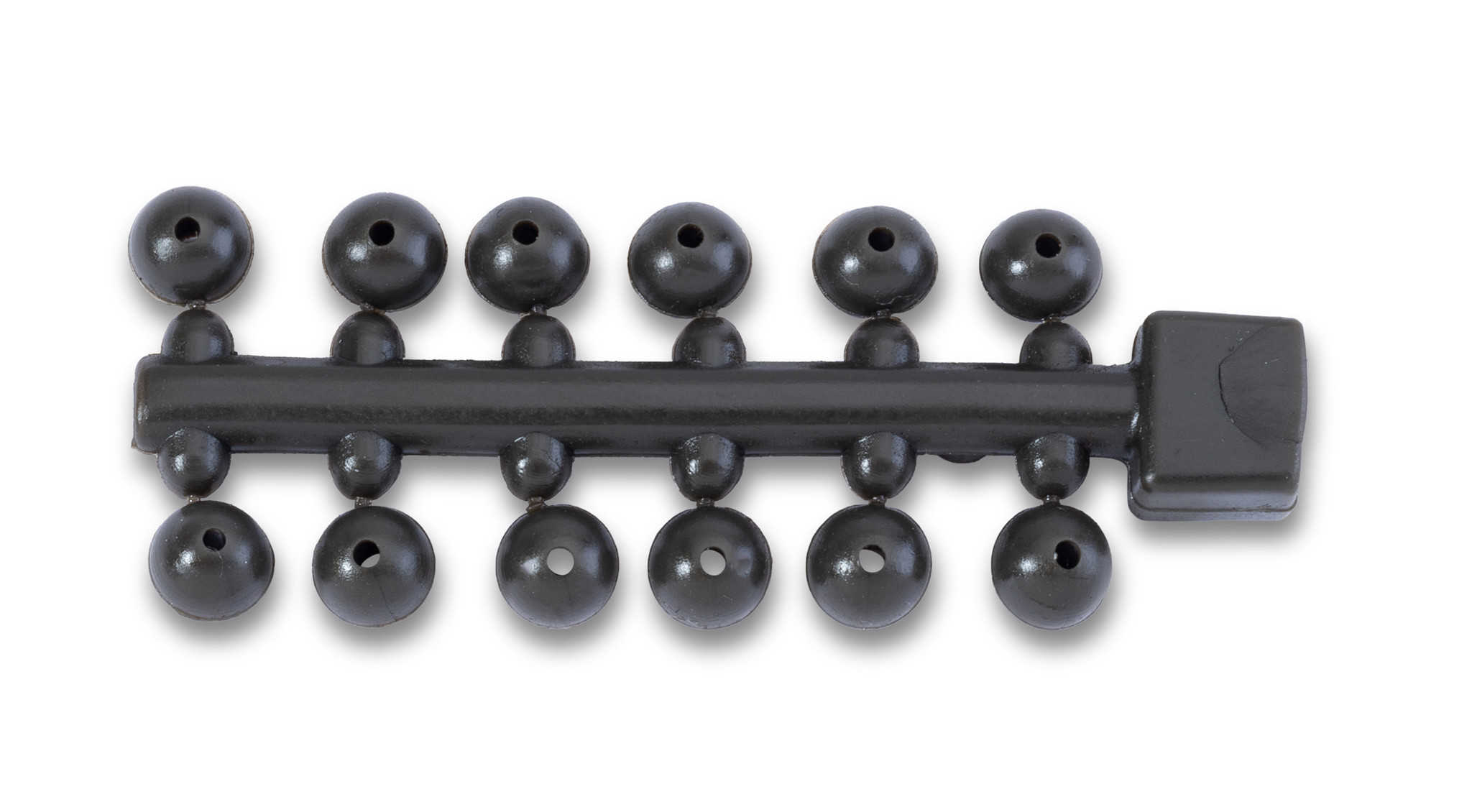 Bild von Tapered Bore Beads 6mm 24pcs. Army Green