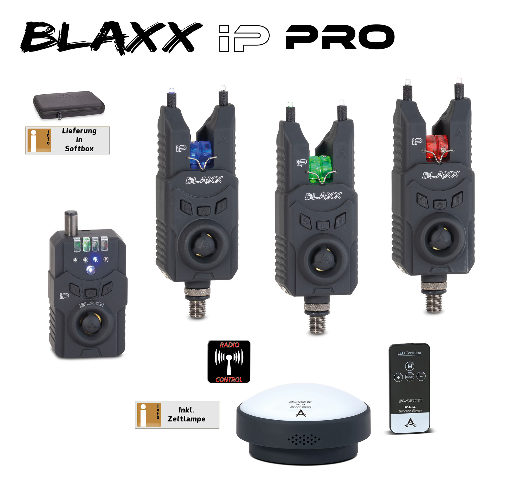 Bild von BLAXX iP 3+1+1 Pro Set Red, Green, Blue