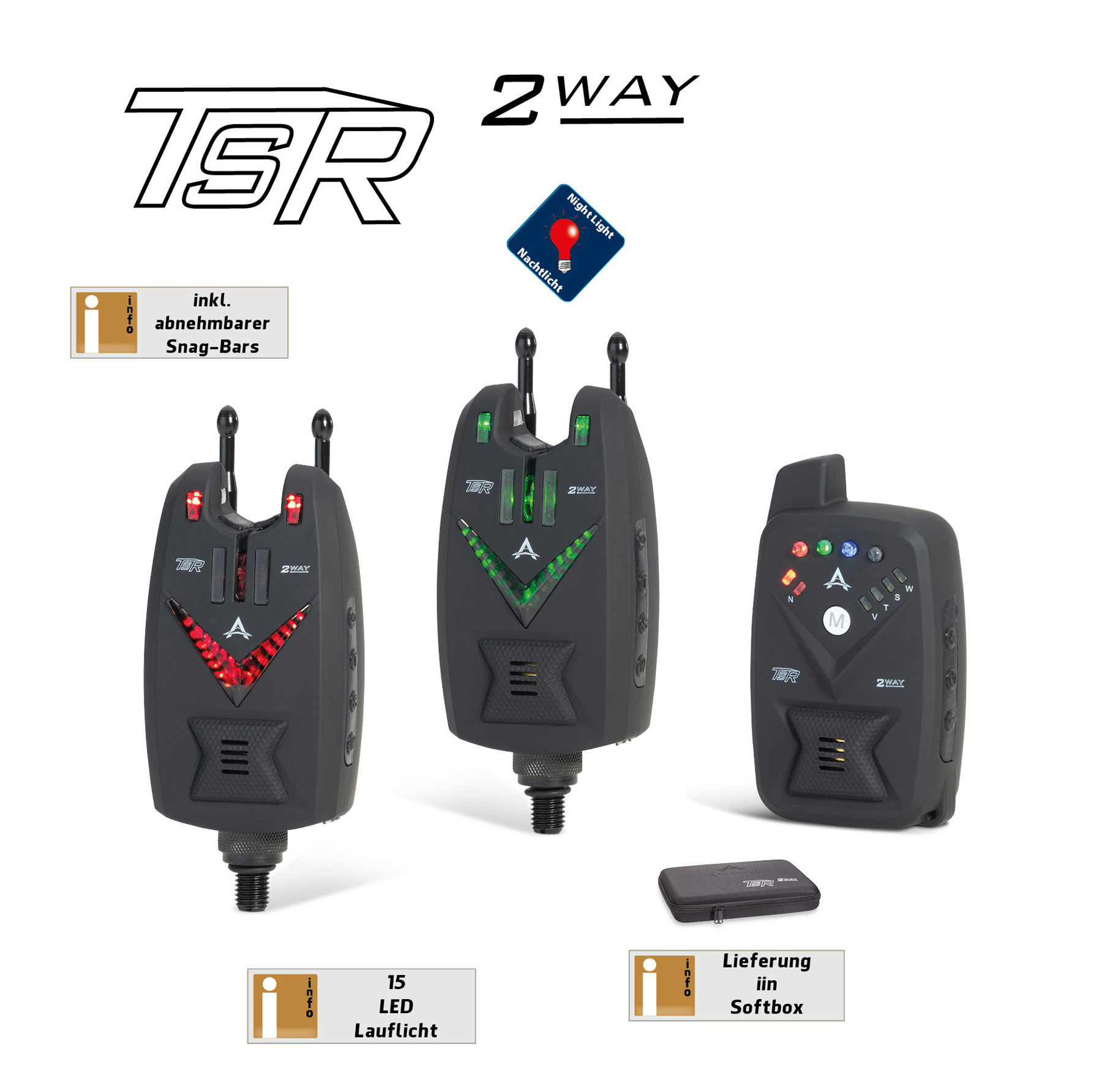 Bild von TSR 2Way 2+1 Set Red, Green