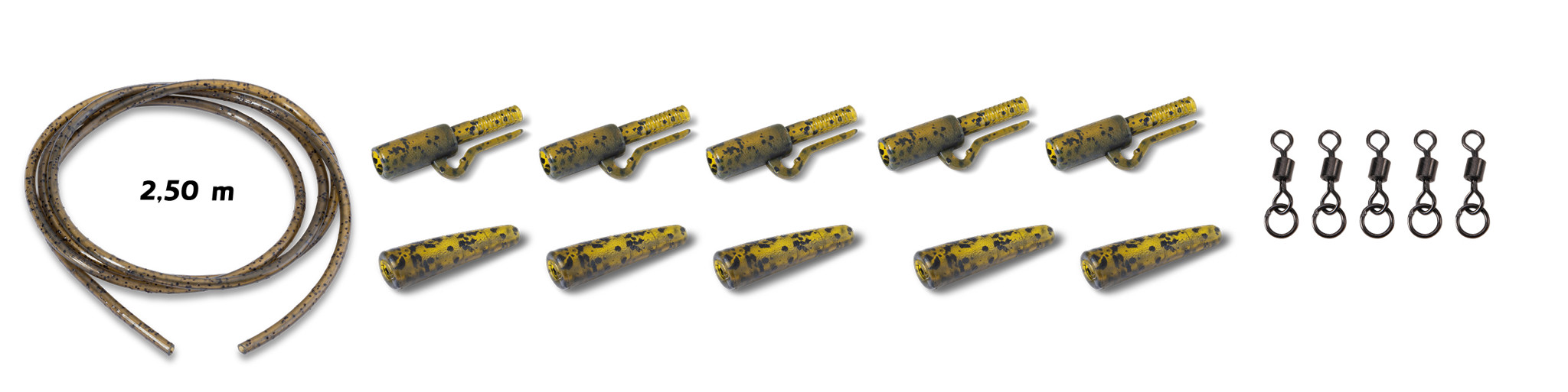 Bild von Jungle Gr. Saftey Lead Clip 360° Fley Ring Swivel 5 Kits