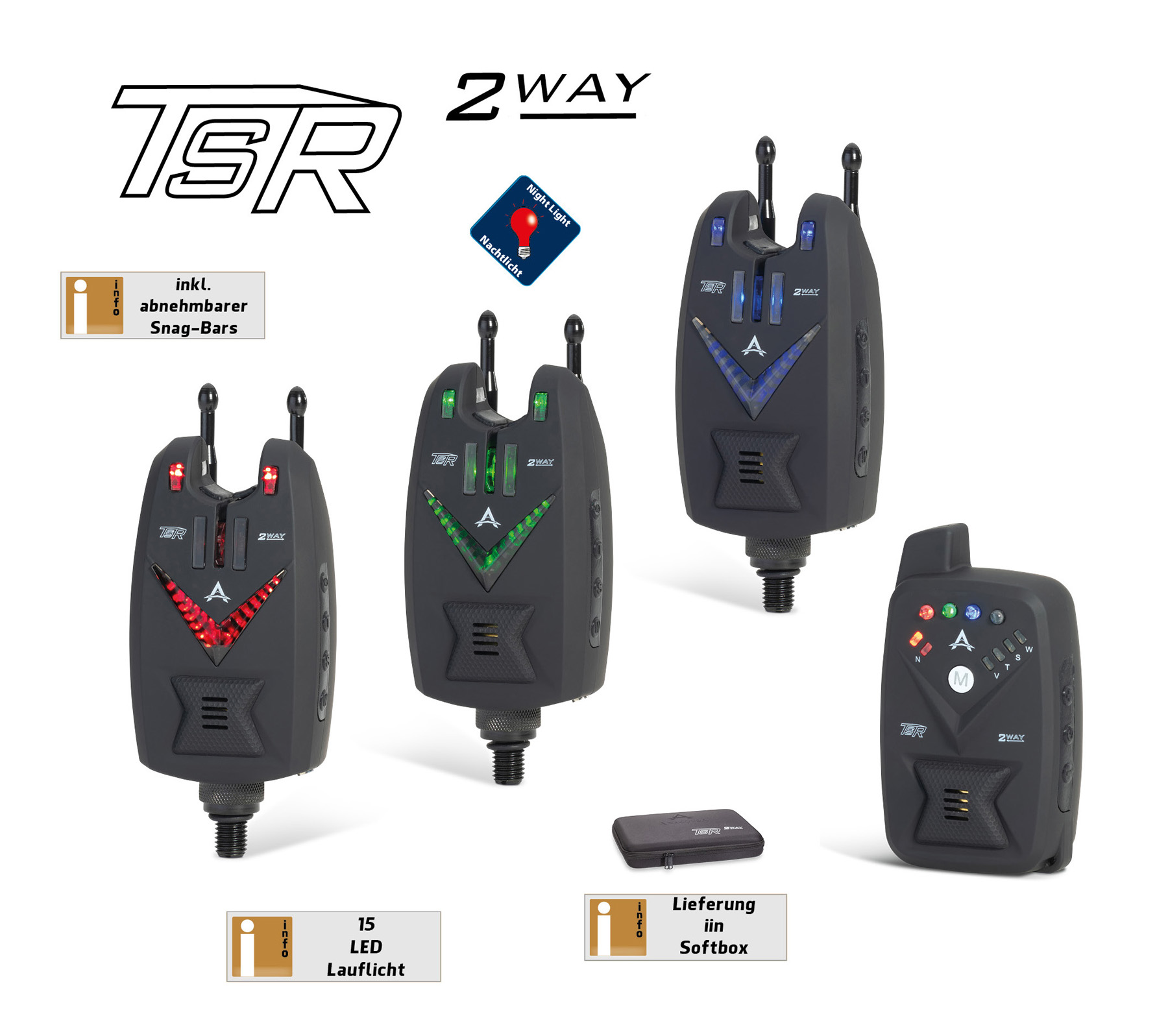 Bild von TSR 2Way 3+1 Set Red, Green, Blue