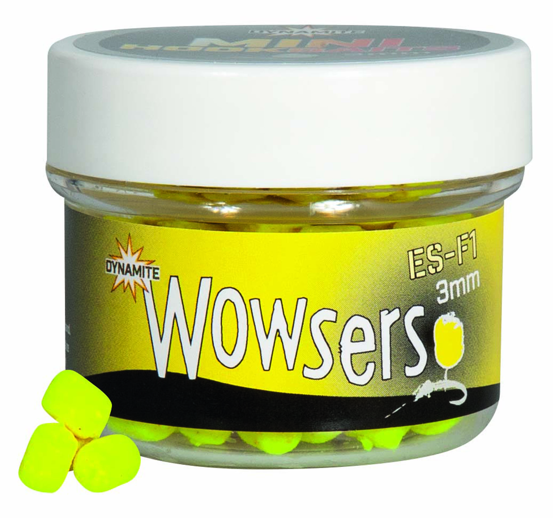 Bild von WOWSERS YELLOW ES-F1 3MM MINI HOOKBAITS