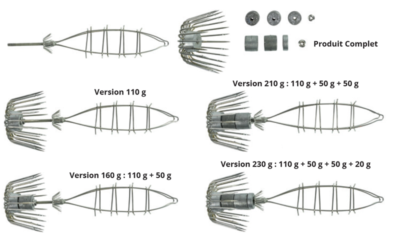 Bild von SQUID JIG CAGE (Adjustable Weight)
