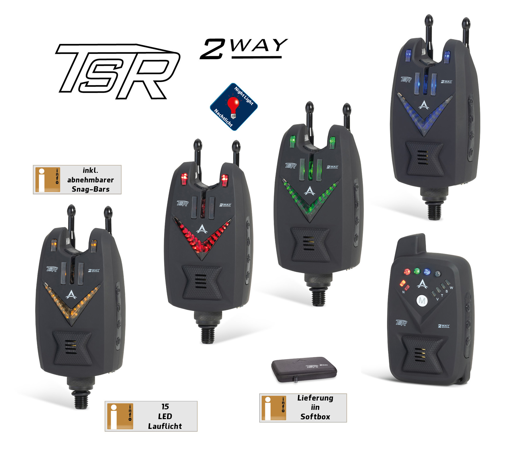 Bild von TSR 2Way 4+1 Set Red, Green, Blue, Yellow