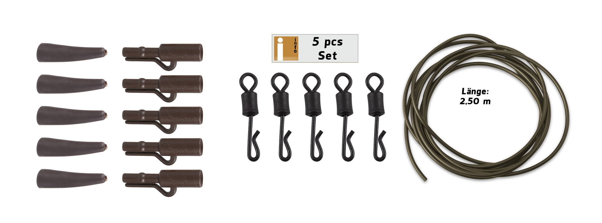 Bild von Quick Change Saftey Clip Power Pack 5 Kits brown