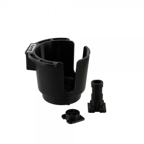 Image de SCOTTY BLACK CUP HOLDER WITH BULKHEAD / GUNNEL MOUNT AND ROD HOLDER POST MOUNT / GETRÄNKEHALTER