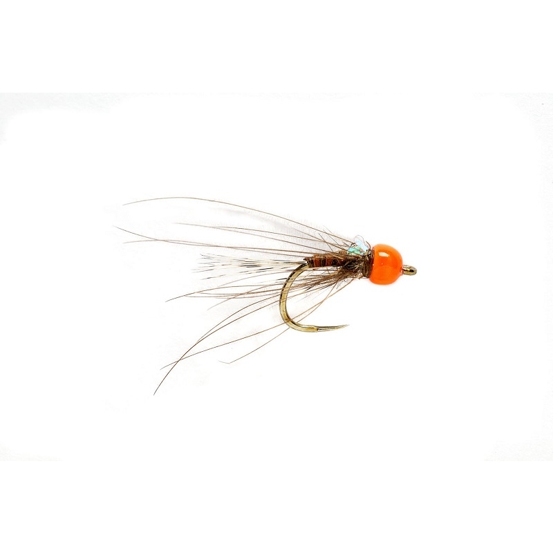 Bild von TUNGSTEN NYMPHEN KJ HOT ORANGE SIGHTING NYMPH BARBLESS