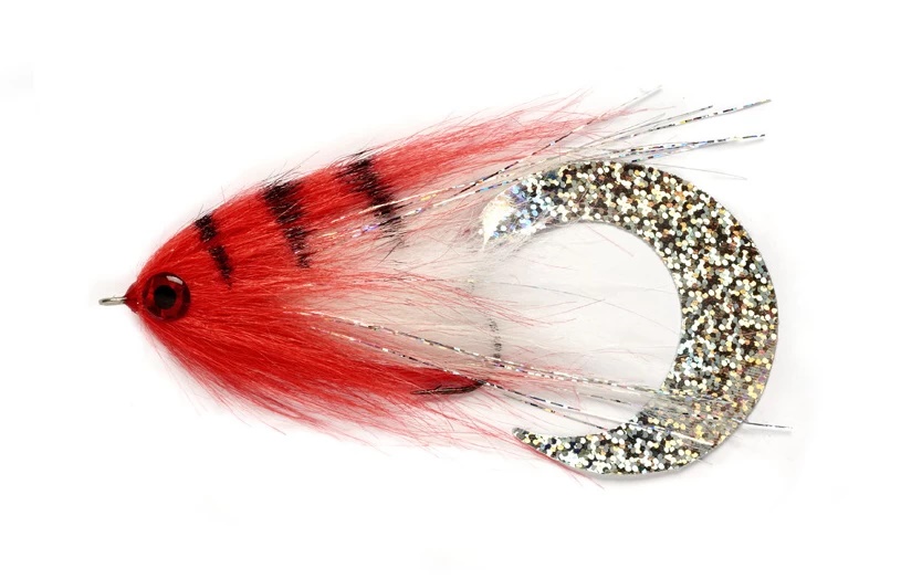 Bild von STREAMER PAOLO'S WIGGLE TAIL WHITE & RED