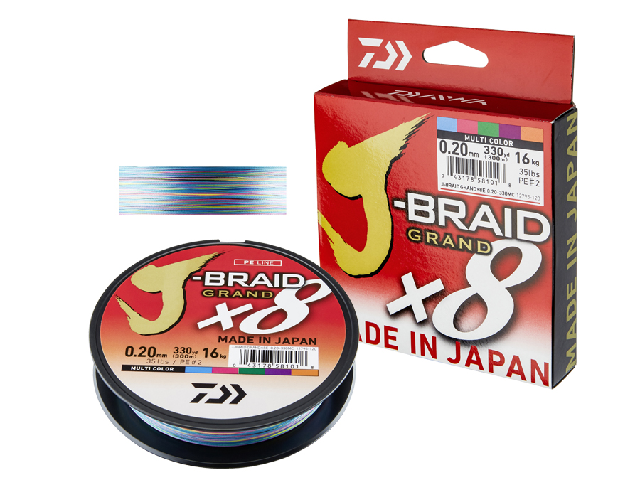 Bild von DAIWA J-BRAID GRAND X8 MULTICOLOR