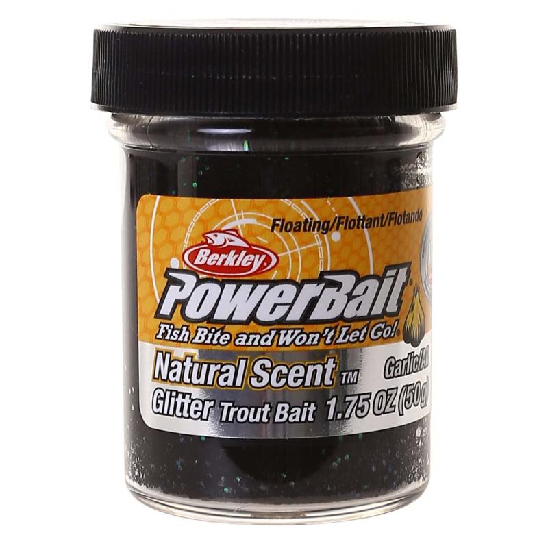 Bild von BERKLEY POWERBAIT TROUT BAIT GARLIC BLACK GLITTER