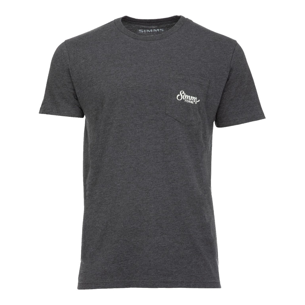 Bild von SIMMS TWO TONE POCKET TEE T-SHIRT CHARCOAL HEATHER